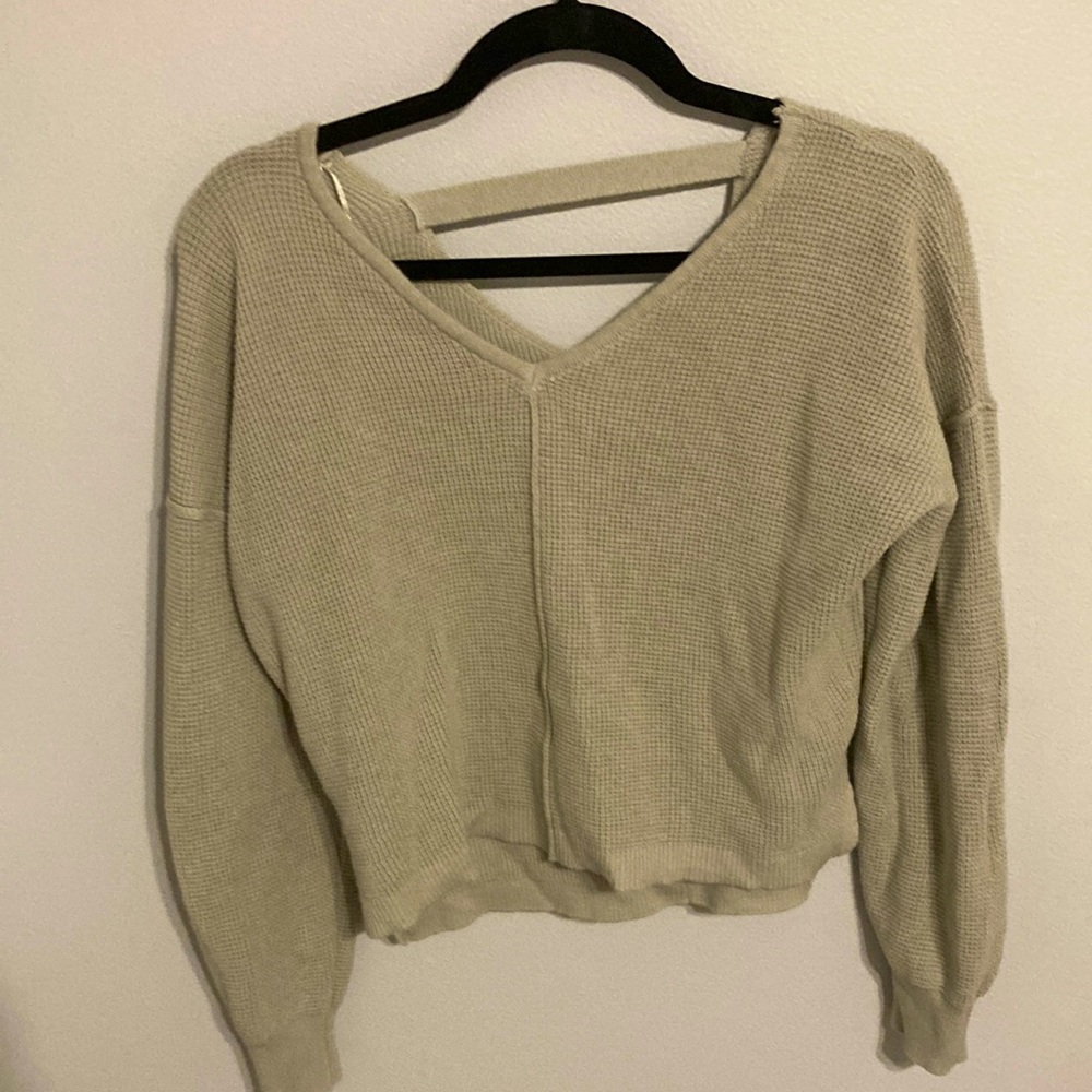 Hippie rose long sleeve sweater
